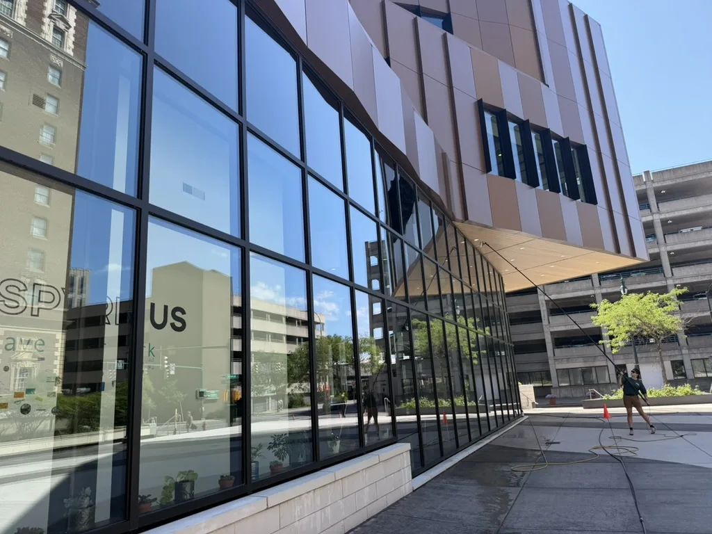 Syracuse Commercial Window Cleaning: 500+ Windows at Inspyre Innovation Hub